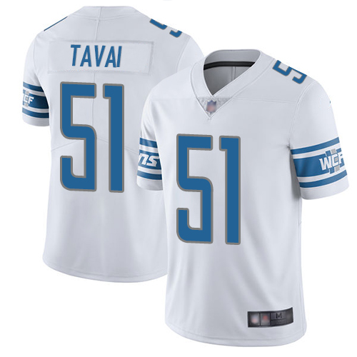 Detroit Lions Limited White Men Jahlani Tavai Road Jersey NFL Football #51 Vapor Untouchable->detroit lions->NFL Jersey